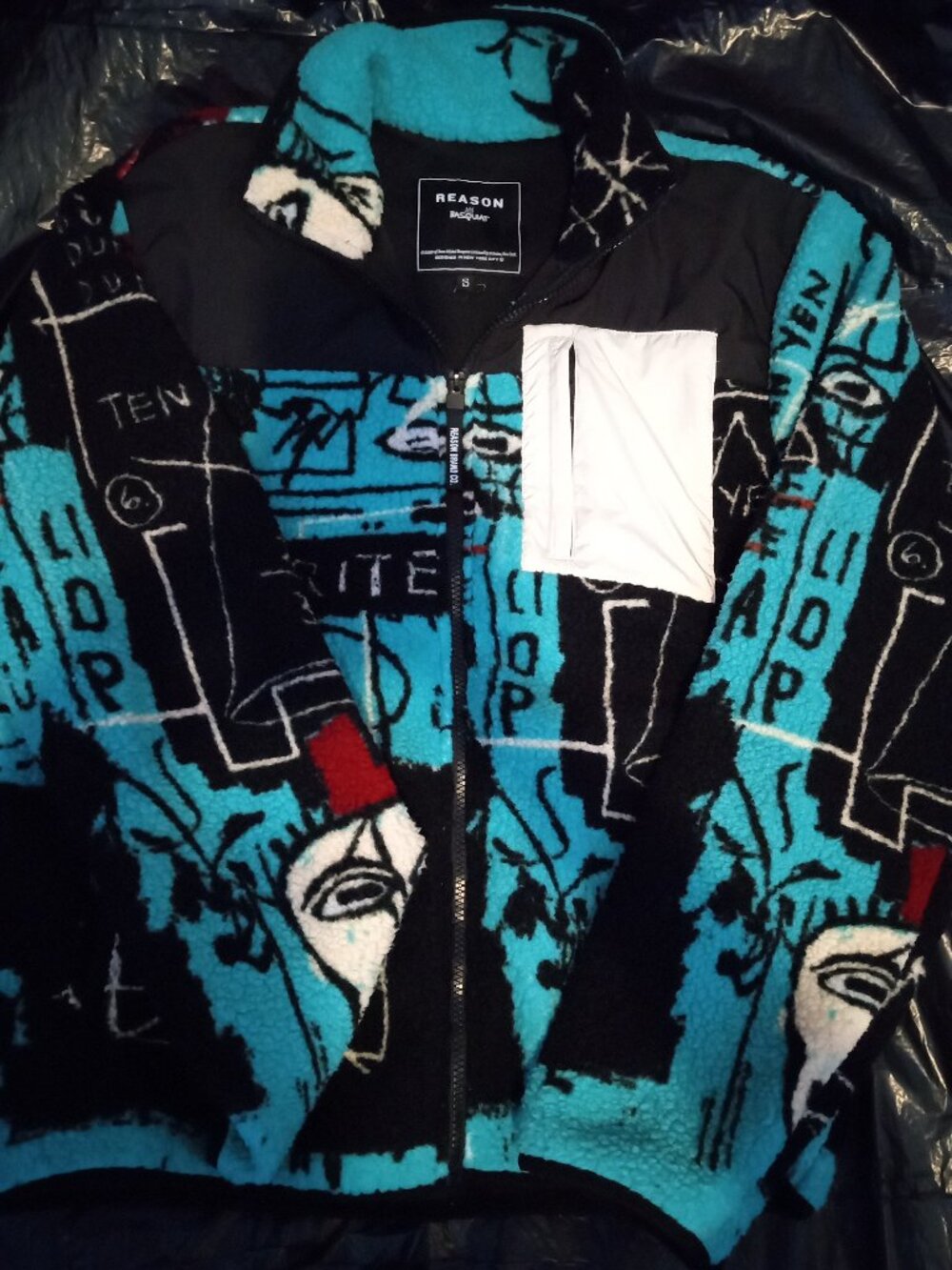 Reason Brand x Basquiat Mens Small Full Zip Jacket